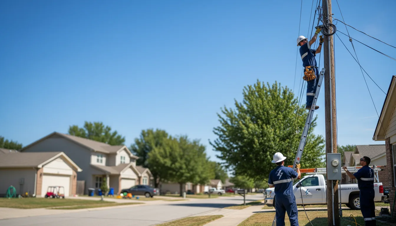 Residential electrician providing installation services in Saline, LA